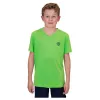 Camiseta Bidi Badu Tripulação Neon Verde Escuro Azul Júnior