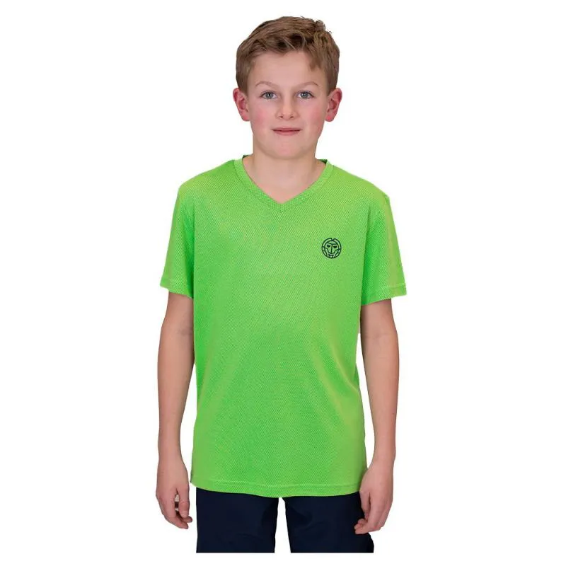 Camiseta Bidi Badu Tripulação Neon Verde Escuro Azul Júnior