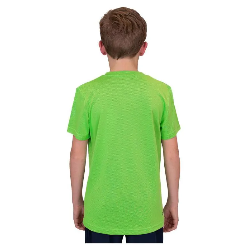Camiseta Bidi Badu Tripulação Neon Verde Escuro Azul Júnior