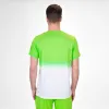 Camiseta Bidi Badu Crew Gradiant Neon Verde Branco