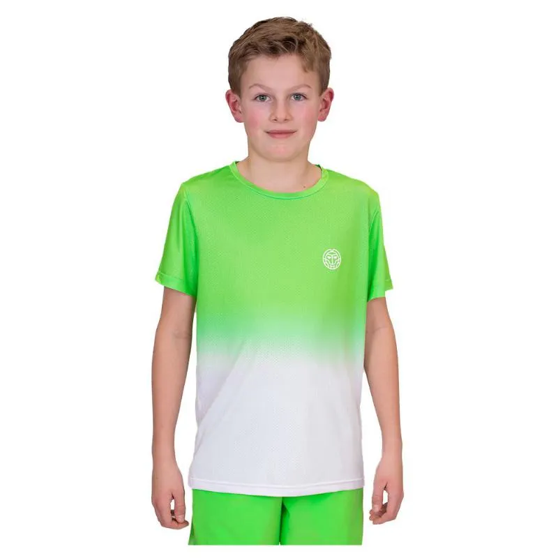 Camiseta Bidi Badu Tripulação Gradiant Verde Neon Blanco Junior