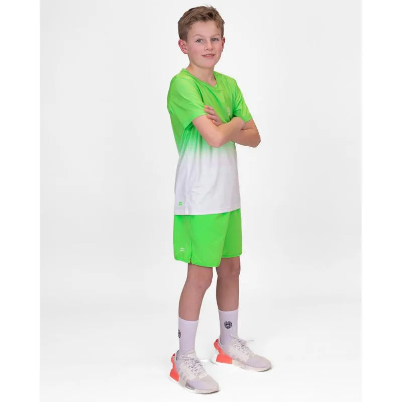 Camiseta Bidi Badu Tripulação Gradiant Verde Neon Blanco Junior
