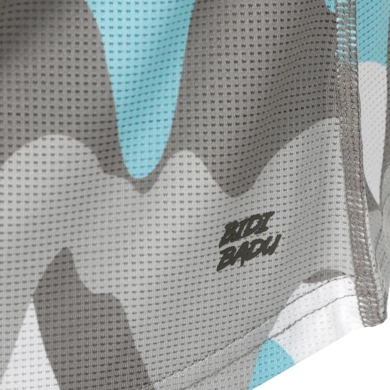 Camiseta Bidi Badu Good Vibes Capsleeve Gris Aqua Mujer