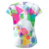 Camiseta Feminina Bidi Badu Kaleido Capsleeve White Mix