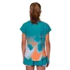 Camiseta Júnior Bidi Badu Melbourne Capsleeve Petroleo Orange