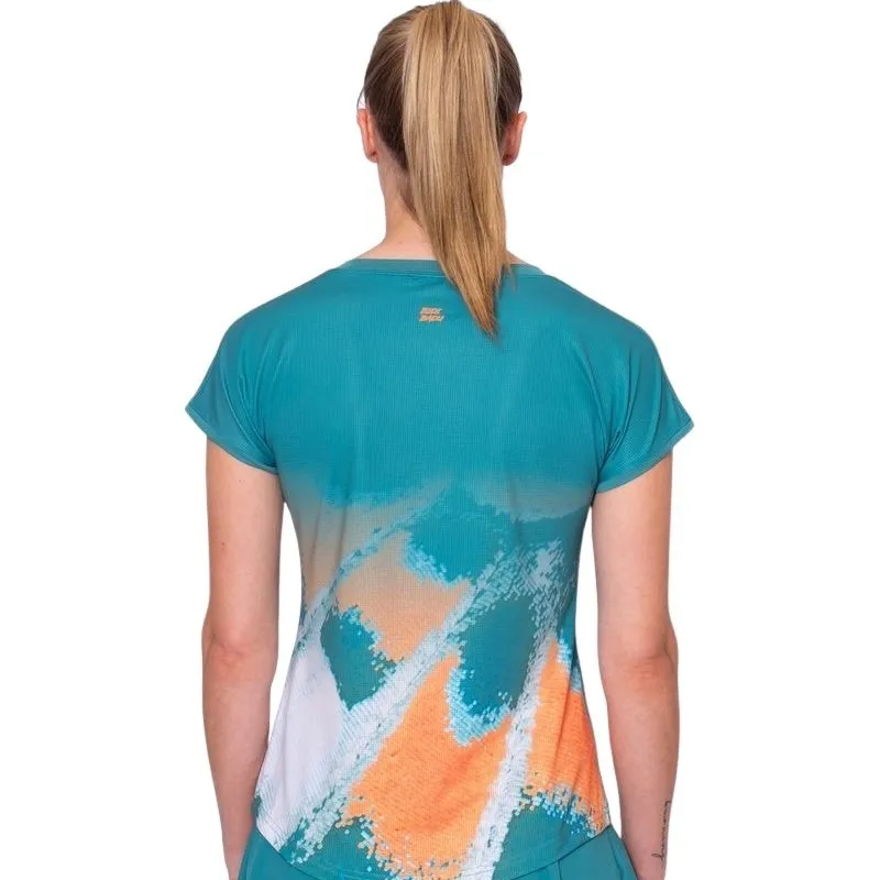 Bidi Badu Melbourne Capsleeve Petroleum T-Shirt Laranja Mulher