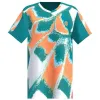 Camiseta Bidi Badu Melbourne V-Neck Petroleo Laranja