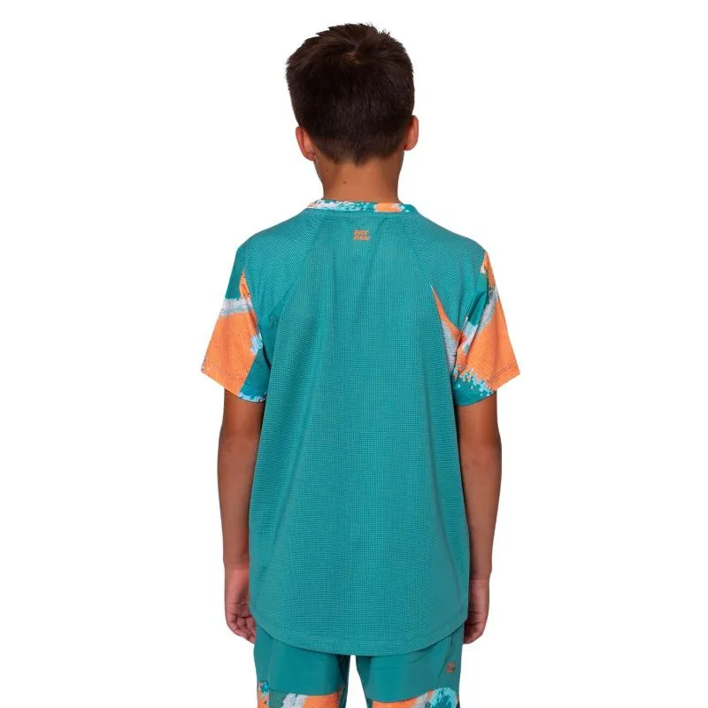 Camiseta Júnior Bidi Badu Melbourne V-Neck Petroleo Laranja