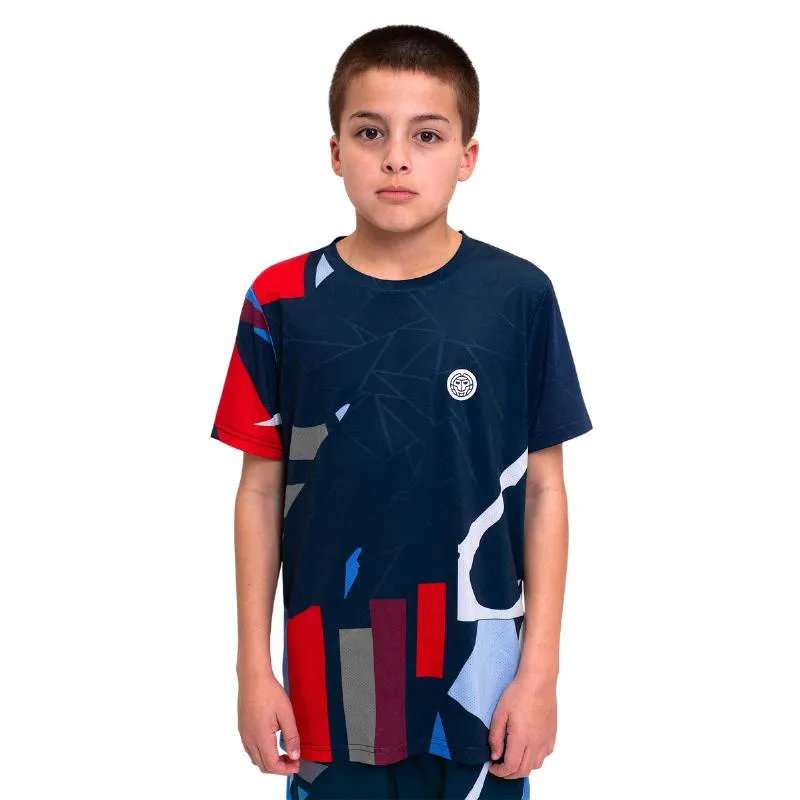 Camiseta Júnior Azul Escuro Vermelho Bidi Badu New York