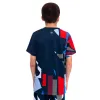 Camiseta Júnior Azul Escuro Vermelho Bidi Badu New York