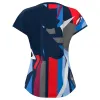Camiseta Júnior Bidi Badu New York Capsleeve Azul Escuro Vermelho