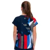 Camiseta Júnior Bidi Badu New York Capsleeve Azul Escuro Vermelho