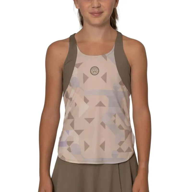Camiseta Bidi Badu Paris Bege Júnior