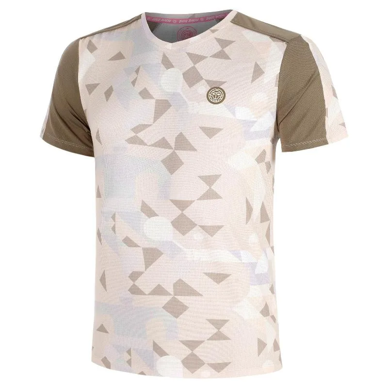 Camiseta Bidi Badu Paris Bege Marrom Júnior