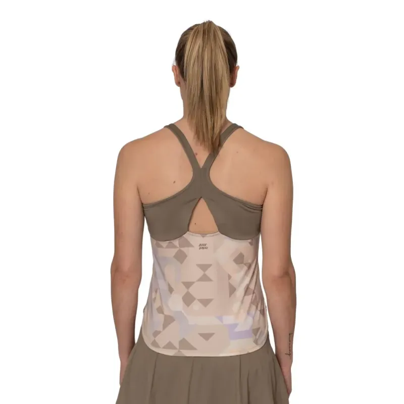 Camiseta Bidi Badu Paris Bege Mujer