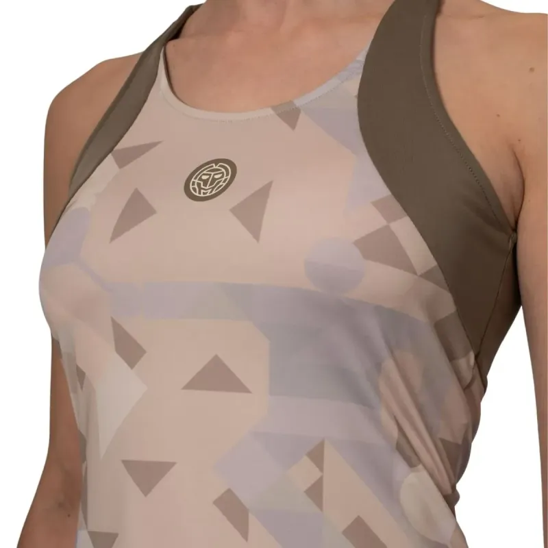 Camiseta Bidi Badu Paris Bege Mujer