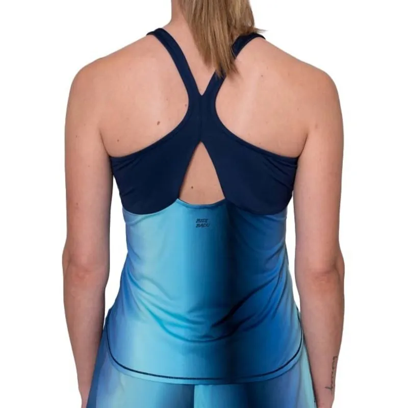 Camiseta Feminina Bidi Badu Spectrum Aqua Azul Escuro