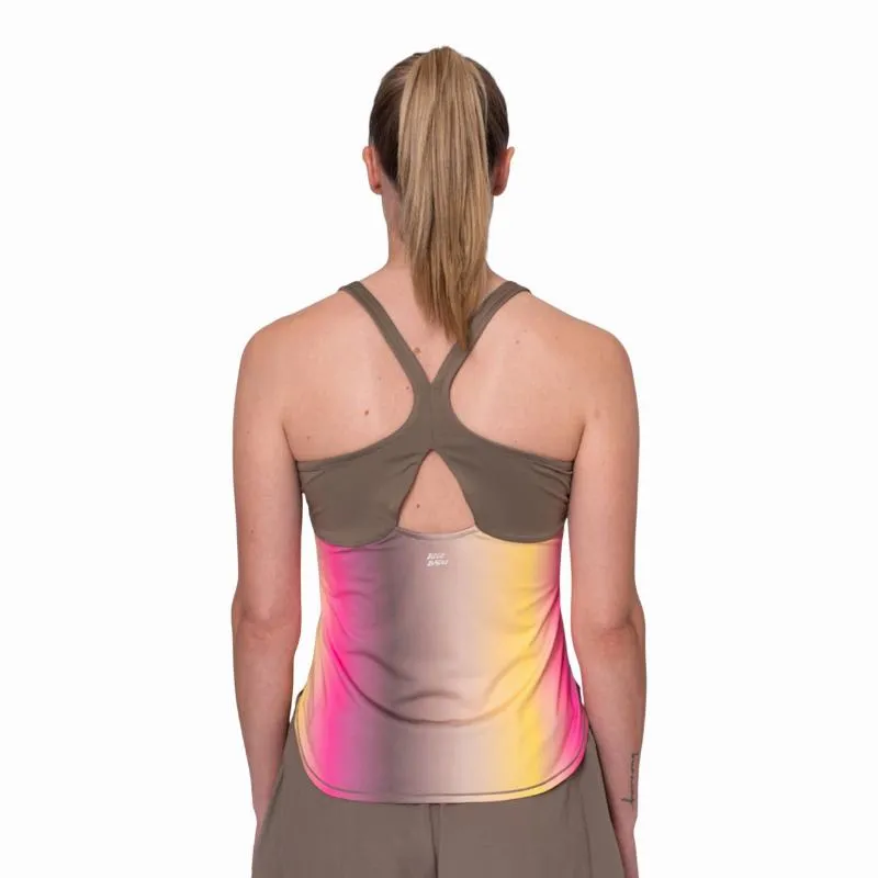 Camiseta Feminina Bidi Badu Spectrum Marrom Amarelo