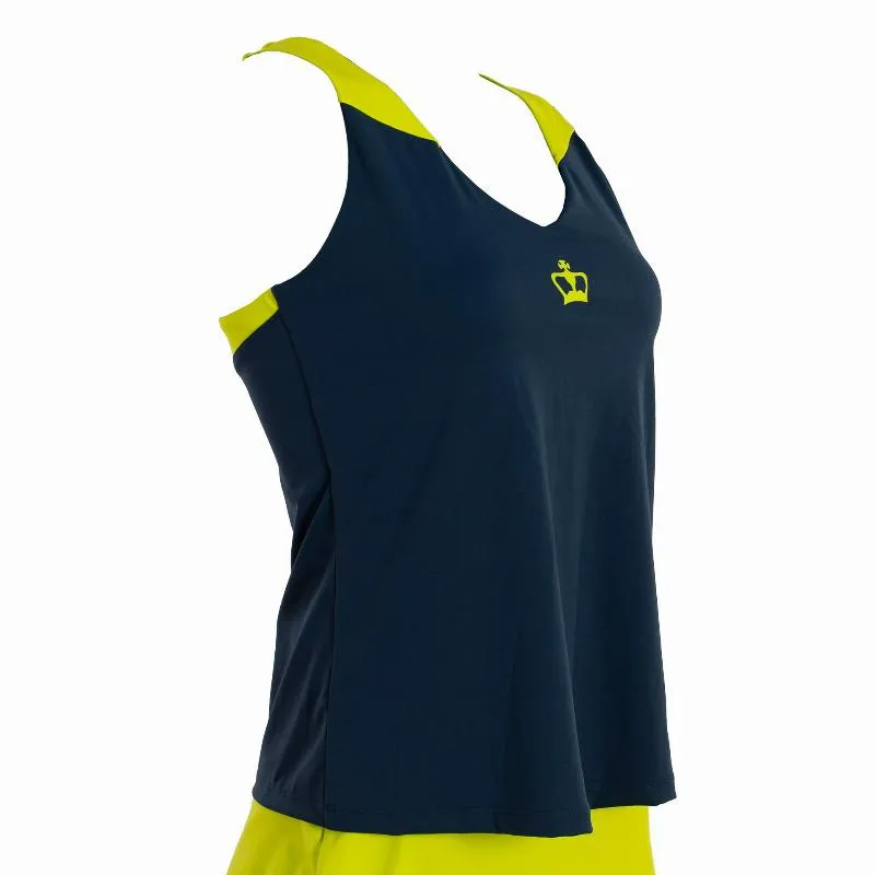 T-shirt noir couronne Rodas Bleu Jaune