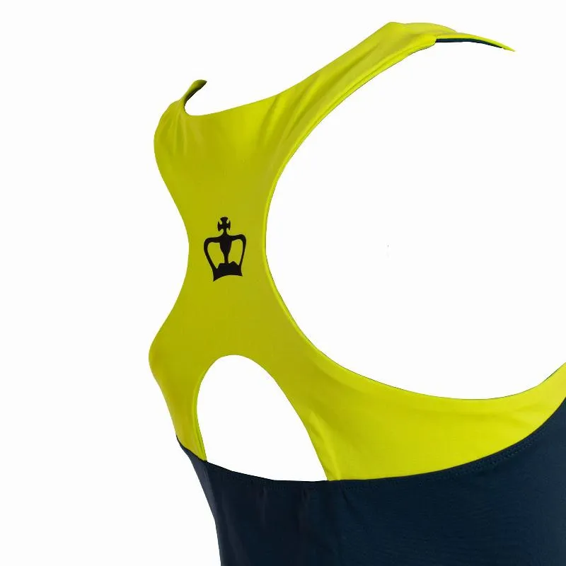 T-shirt noir couronne Rodas Bleu Jaune