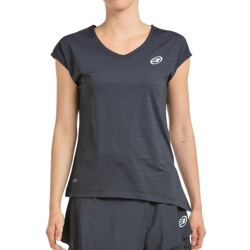 Camiseta Bullpadel Adoros Negro Bicolor