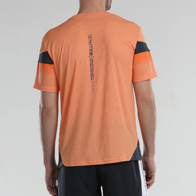 Camiseta Bullpadel Aguzo Naranja