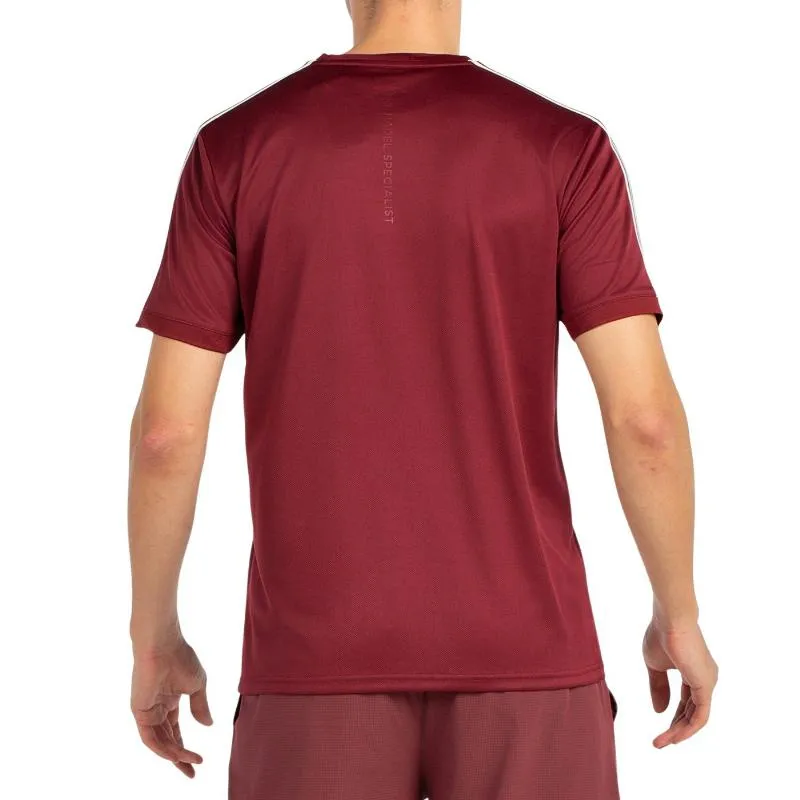 Camiseta Bullpadel Alder Vino Burdeos