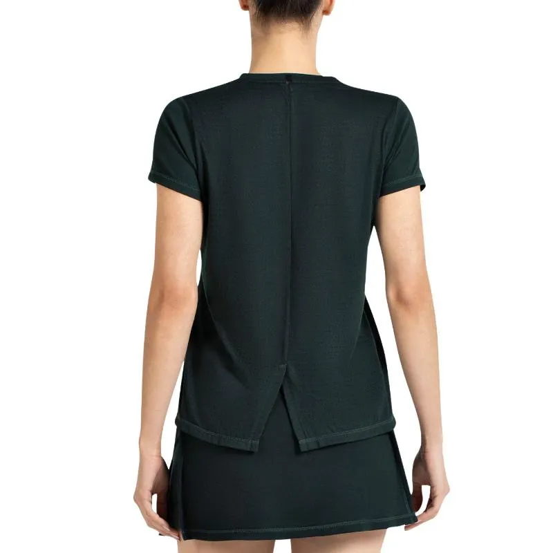 Camiseta Bullpadel Andra Verde Oscuro Mujer