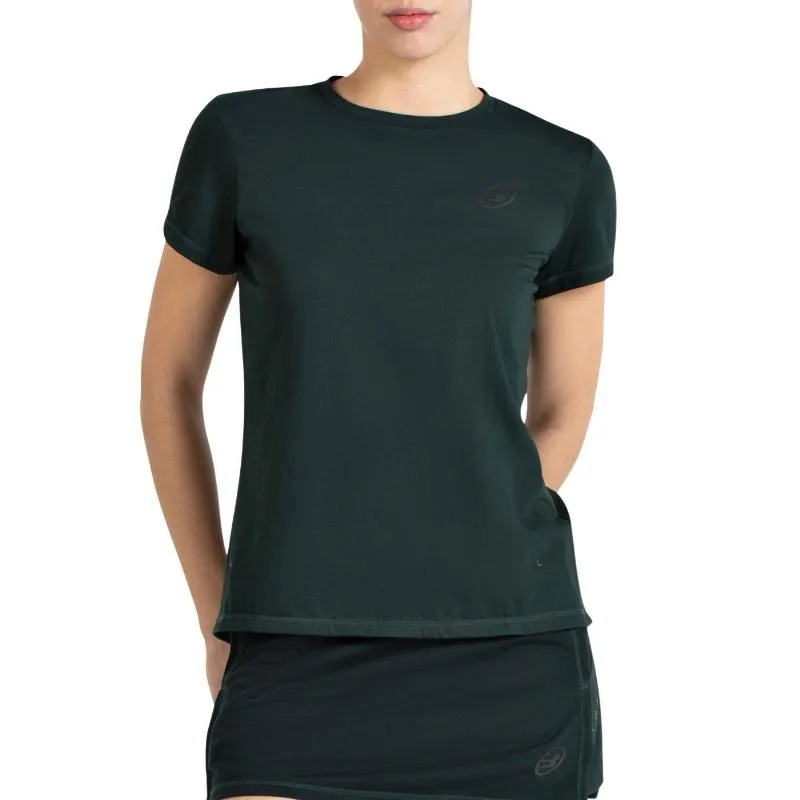 Camiseta Bullpadel Andra Verde Oscuro Mujer