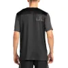 Camiseta preta bicolor Bullpadel Becerre