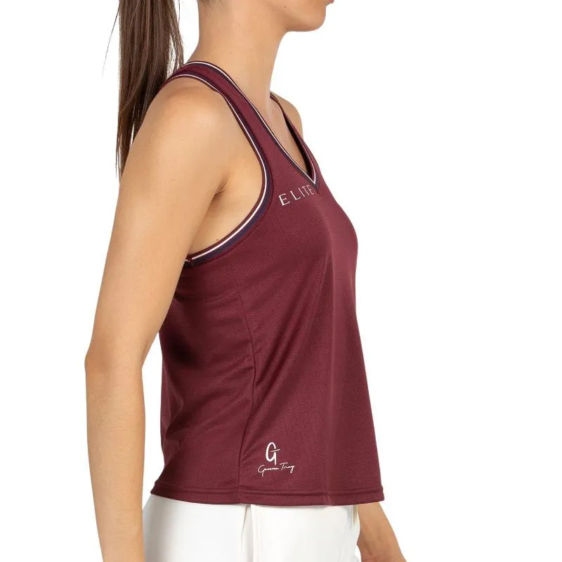 Camiseta Bullpadel Gemma Triay 25I Vinho Borgonha