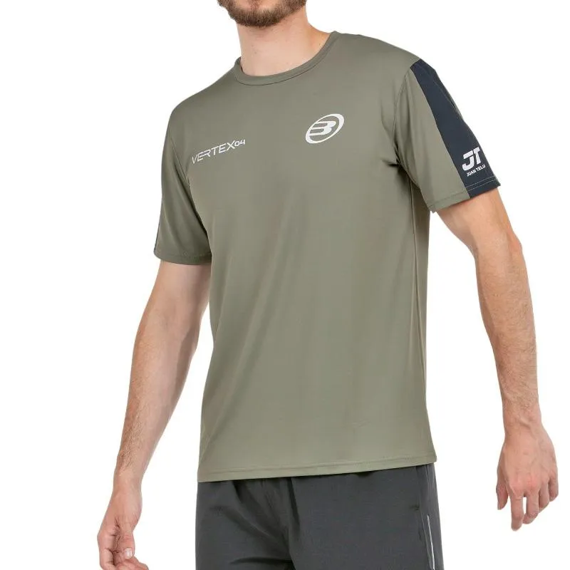 Camiseta cáqui Bullpadel Juan Tello 25V