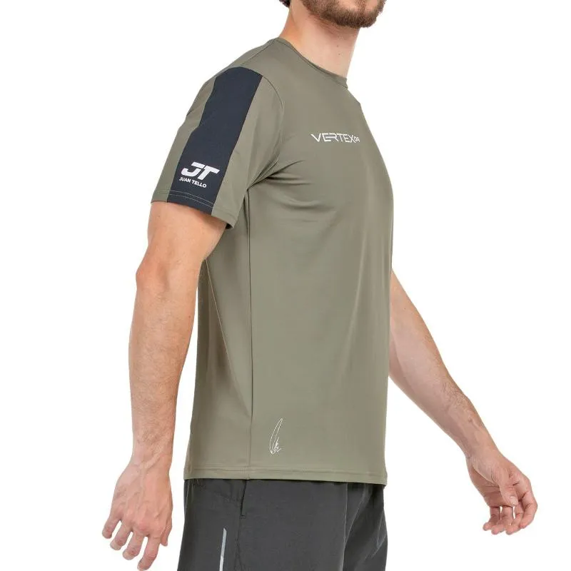 Camiseta cáqui Bullpadel Juan Tello 25V