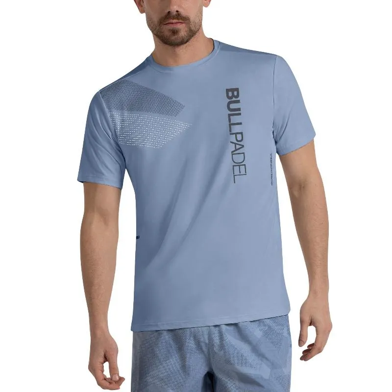Camiseta Bullpadel Mistel Azul Acero