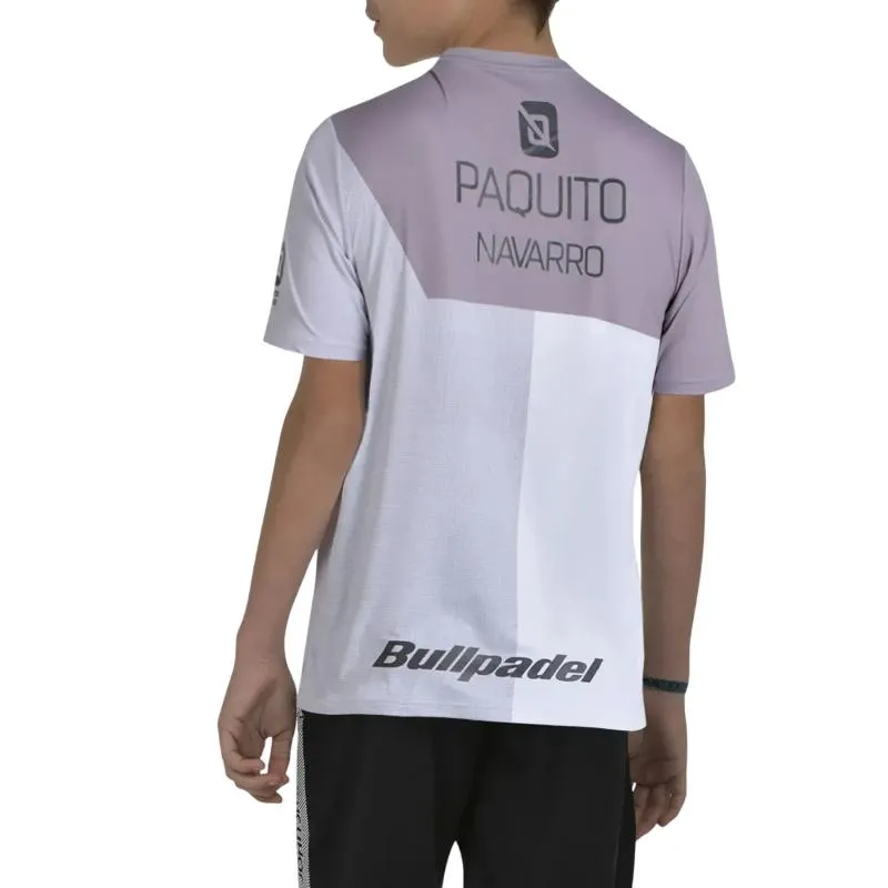 Bullpadel Paquito Navarro 26I White Junior T-Shirt