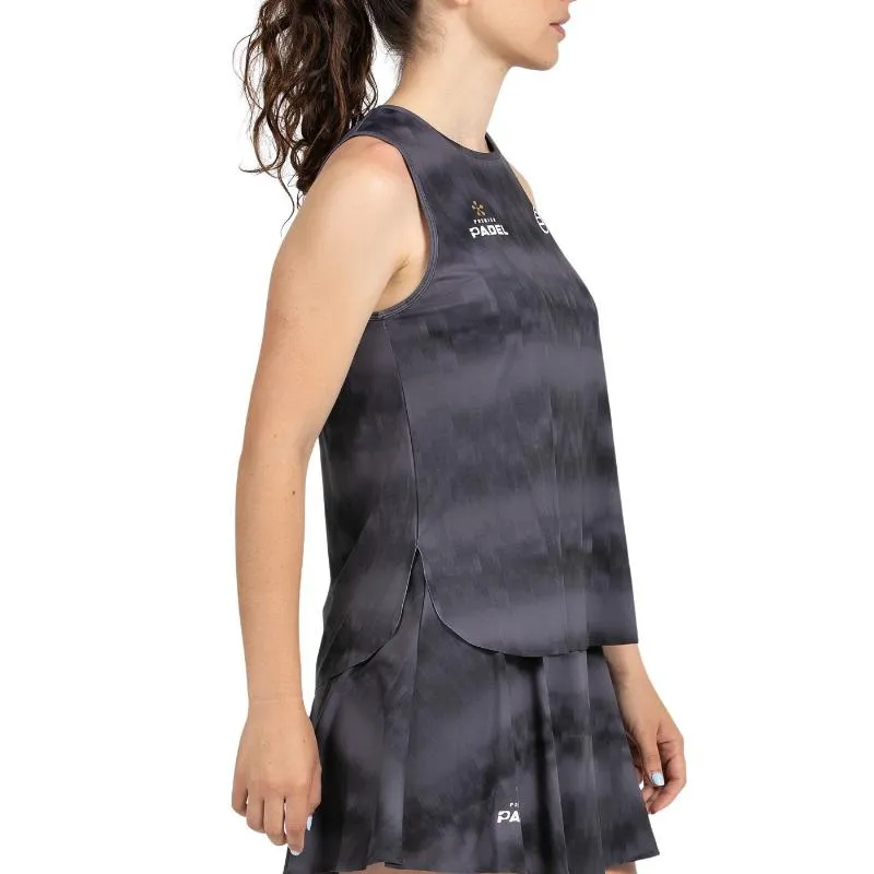 Camiseta Preta Bullpadel Premier Padel Parnav