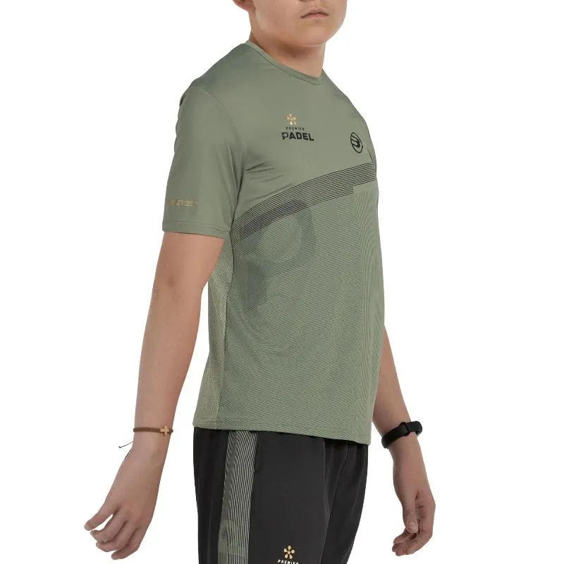 Camiseta Bullpadel Premier Padel Ducks Kaki Junior