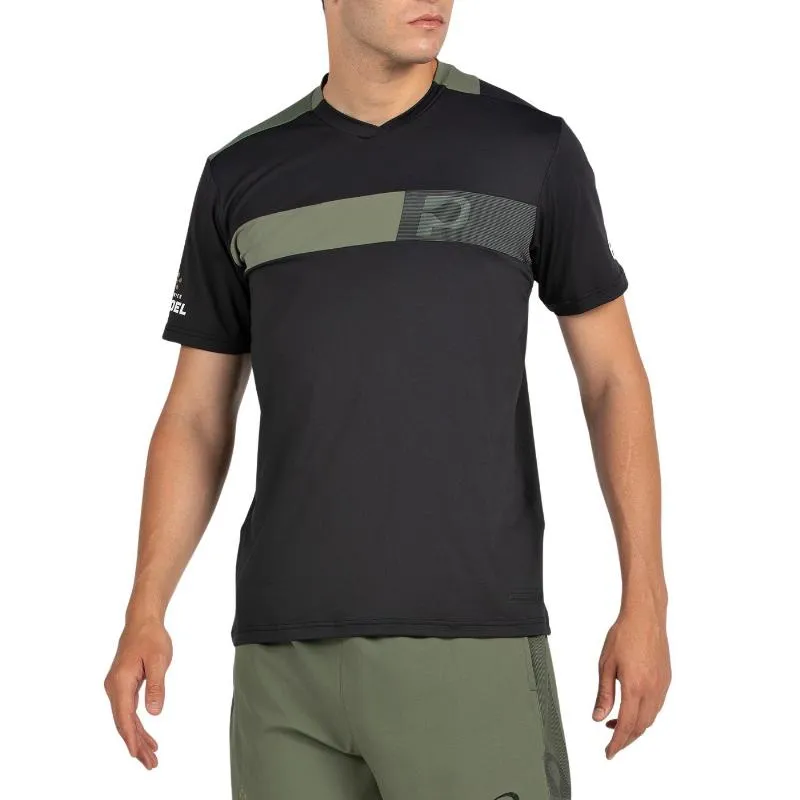 Camiseta Preta Bullpadel Premier Padel Puyo
