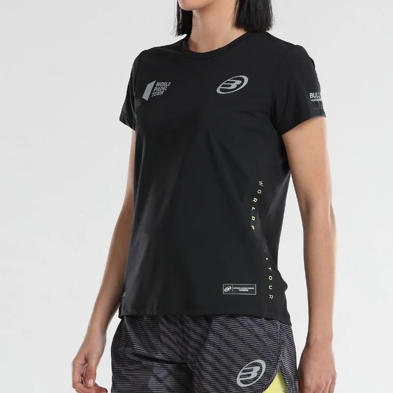T-shirt Bullpadel WPT Llama Preto
