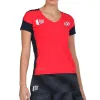Bullpadel WPT Camiseta Rollaz Carmesi Fluor