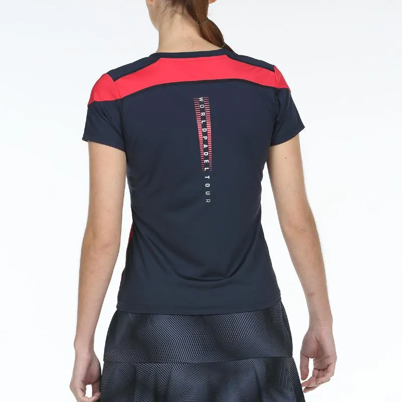 Camiseta Bullpadel WPT Rollaz Carmesi Fluor