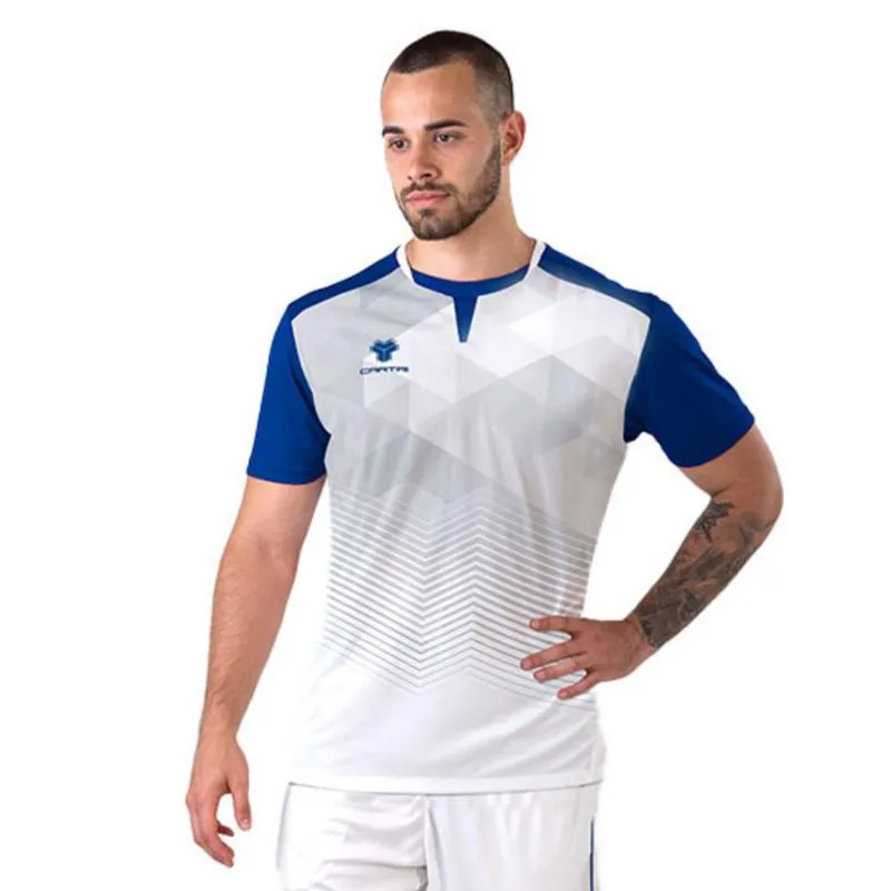 Cartri School T-Shirt White Royal Blue