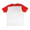 Camiseta escolar Cartri Branco Cinza Vermelho