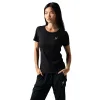 Camiseta Drop Shot Flight Performance Negro Mujer