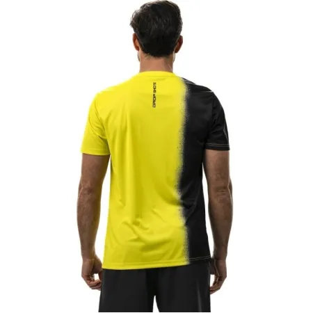 Camiseta Drop Shot Lucas Campagnolo Cosmo Amarillo Verde