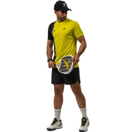 Camiseta Drop Shot Lucas Campagnolo Cosmo Amarillo Verde
