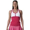 Camiseta Drop Shot Sol Azalea Rosa Branco