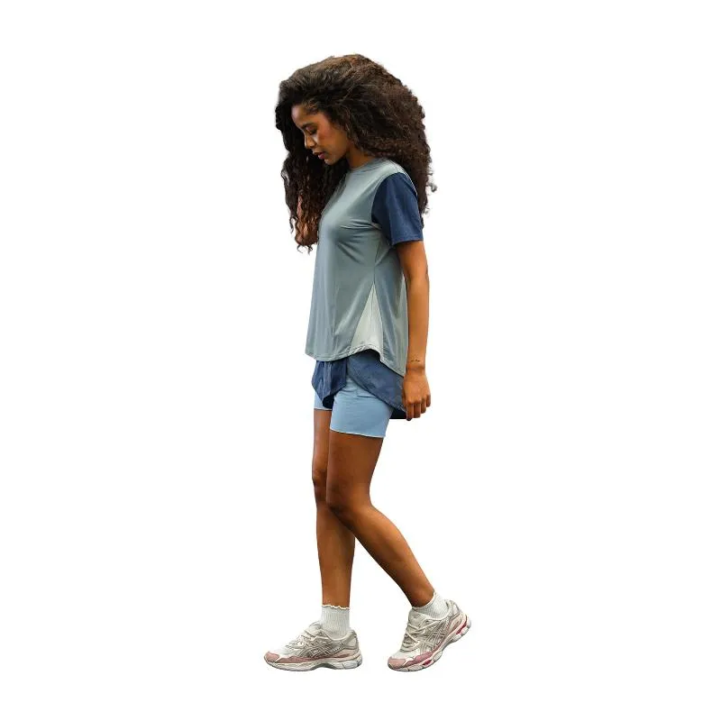 Maglietta femminile Drypadel blu Drybreak