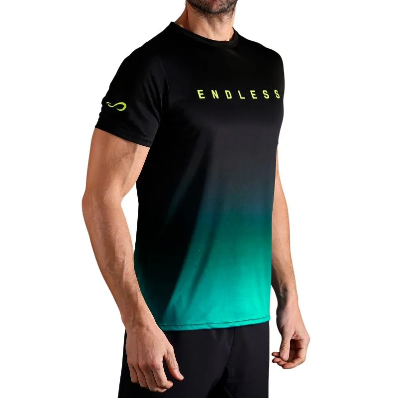 Camiseta Endless Ace Degrade Petróleo Preto