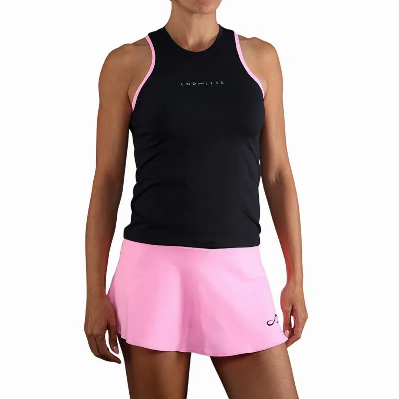 Camiseta Endless Essential Negro Rosa
